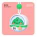 Mini ventilador USB colgante sin aspas con diseño de animalitos espaciales, portátil y recargable ideal para niños y verano, Mayoreo FS-0213