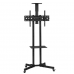 Soporte móvil para pantalla de 32 a 75 pulgadas con ruedas, altura ajustable y base metálica resistente, Mayoreo 17651-1 