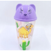 Vaso de 4 colores con tapa de gatito , MAYOREO 882868