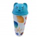 Vaso de 4 colores con tapa de gatito , MAYOREO 882868