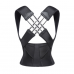 Corrector de postura ajustable unisex con soporte lumbar y banda elástica cruzada – chaleco ergonómico para espalda y hombros que ayuda a mejorar la alineación corporal, aliviar el dolor y mantener una postura recta, Mayoreo ks-06 Corrector de postura ajustable unisex con soporte lumbar y banda elástica cruzada – chaleco ergonómico para espalda y hombros que ayuda a mejorar la alineación corporal, aliviar el dolor y mantener una postura recta, Mayoreo ks-06