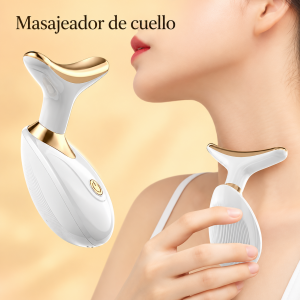 Masajeador de cuello con cabezal curvo, botón frontal y diseño colores variados. Disponible por mayoreo para tu catálogo de belleza.
