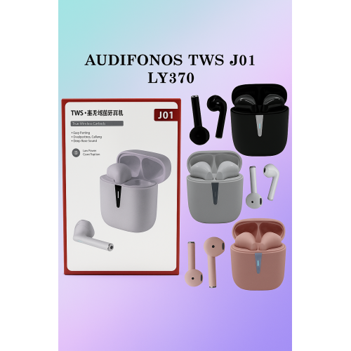 Audífonos inalámbricos Bluetooth con estuche de carga, diseño compacto, micrófono integrado y sonido estéreo, ideales para música y llamadas, Mayoreo LY370