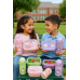 Set de lonchera infantil con cubiertos y termo a juego, diseño kawaii de caricatura, colores surtidos, hermético, reutilizable y portátil, ideal para escuela, guardería, oficina y picnic, Mayoreo YD036