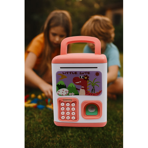 Cajero automático infantil con contraseña y lector digital, alcancía electrónica que acepta billetes y monedas, juguete educativo con música para niños ideal para fomentar el ahorro y regalar, Mayoreo ATM58