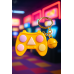 Llavero consola mini juego de memoria tipo control gamer,  juguete portátil con luces y sonidos en colores surtidos ideal como regalo para niños y coleccionistas, Mayoreo AR53 