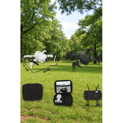 Dron plegable profesional con cámara 4K HD, control remoto, batería recargable, giroscopio de 6 ejes, estabilizador, luces LED, vuelo estable y estuche portátil, ideal para principiantes y fotografía aérea, Mayoreo TOY940
