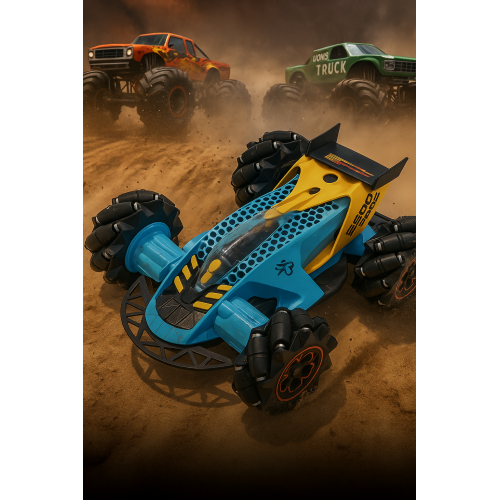 Carro de control remoto TOY621, auto deportivo RC con movimiento en todas direcciones, efectos de sonido, diseño resistente, juguete a pilas AA para niños, ideal para interiores y exteriores, Mayoreo TOY621TOY621