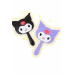 Espejo de mano portátil con diseño kawaii de orejas de gato y personaje animado, accesorio ligero y resistente ideal para maquillaje, retoques y uso diario, Mayoreo 4982
