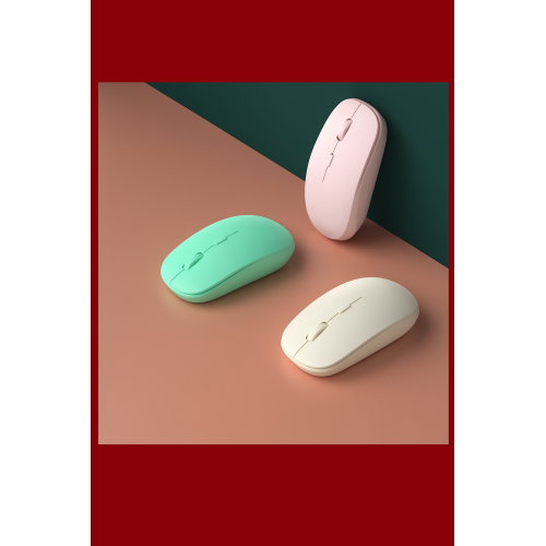 Mouse inalámbrico silencioso recargable con diseño ultradelgado y ergonómico, ideal para oficina, laptop y computadora, disponible en varios colores modernos, Mayoreo SB-9252