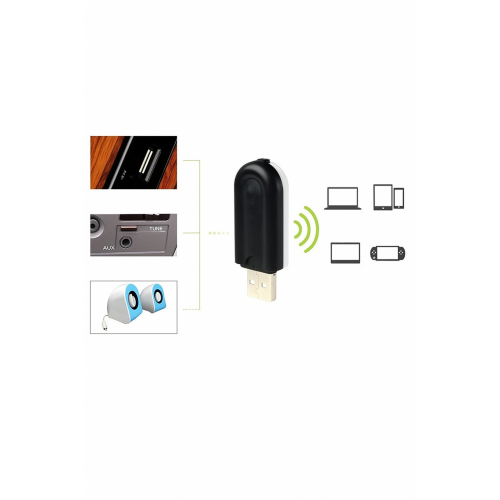 Receptor Bluetooth USB para auto y equipos de sonido, adaptador inalámbrico con entrada AUX 3.5mm ideal para conectar celular, tablet, laptop y reproducir música, Mayoreo 
