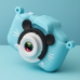Cámara infantil digital con carcasa de orejitas y diseño animal, pantalla a color, funciones de foto y video, ideal como regalo creativo para niños y niñas, Colores azul y rosa, Mayoreo ZXJ-2022