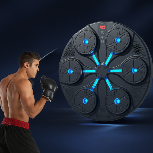 Máquina de boxeo inteligente con sensores LED y guantes incluidos, equipo de entrenamiento interactivo para reflejos, cardio, coordinación y defensa personal, ideal para casa, gimnasio o estudio de artes marciales, Mayoreo STC 10