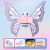 Juguete mariposa voladora con alas luminosas y música integrada, mariposa mágica eléctrica con efectos de luz y sonido, ideal para niñas, regalos, fiestas y decoración infantil, Mayoreo 04-565