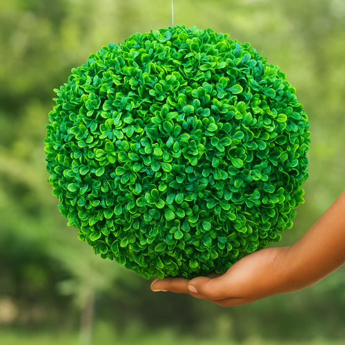Esfera decorativa de follaje artificial verde bola artificial de 20cm, bola de boj sintético para interiores y exteriores, ideal para jardín, eventos, decoración de bodas o terrazas, Mayoreo 0450-13 
