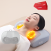 Almohada masajeadora eléctrica con calor infrarrojo y función de amasado profundo, cojín ergonómico para cuello, espalda y cintura, ideal para aliviar tensión muscular, relajar cervicales y mejorar la circulación, Mayoreo AB-1012