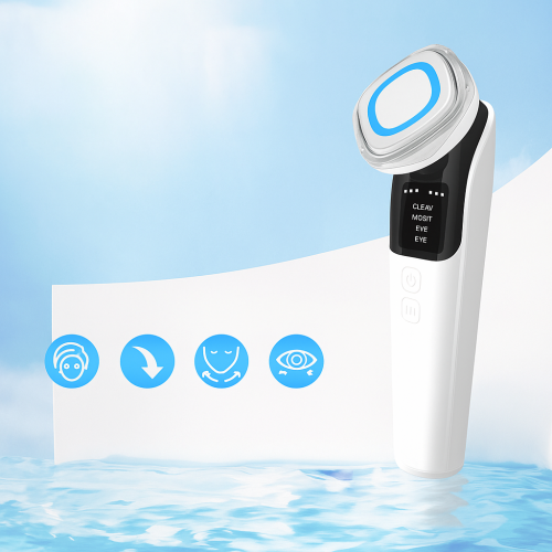 Dispositivo facial EMS con terapia de luz y función de lifting reafirmante, limpiador facial inteligente con masajeador de colágeno, hidratación profunda y modo antienvejecimiento, ideal para mejorar la elasticidad de la piel, Mayoreo JY-4496 Dispositivo facial EMS con terapia de luz y función de lifting reafirmante, limpiador facial inteligente con masajeador de colágeno, hidratación profunda y modo antienvejecimiento, ideal para mejorar la elasticidad de la piel, Mayoreo JY-4496