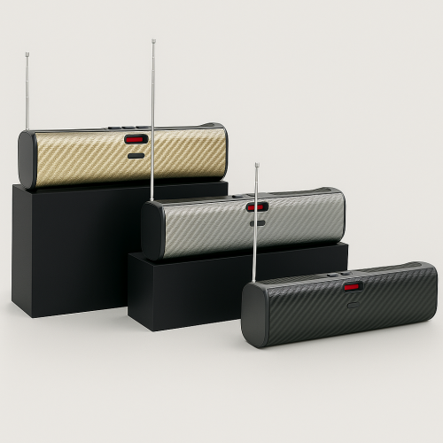 Radio portátil recargable con diseño moderno, Bocina inalámbrica con antena y sonido estéreo, Ideal para uso en interiores o exteriores, Con entrada USB, tarjeta y Bluetooth, Alta fidelidad y batería de larga duración, con paner solar, Mayoreo LP-V66