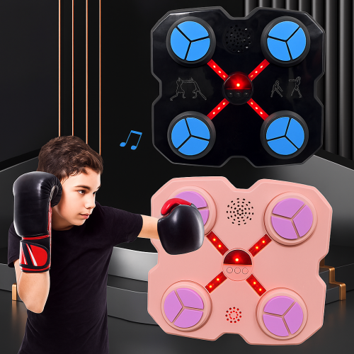 Set de entrenamiento de box interactivo con luces LED y sonidos, tablero electrónico de reflejos y coordinación para niños y adultos, ideal para práctica de boxeo, fitness, juegos de reacción y entrenamiento deportivo en casa o gimnasio, Mayoreo STC-15