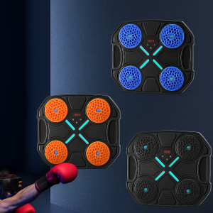 Panel de boxeo interactivo con luces LED y música, equipo electrónico de entrenamiento de reflejos y coordinación para niños y adultos, pared de golpeo inteligente con sonido, modos de práctica y diseño resistente para ejercicio físico, Mayoreo stc-16
