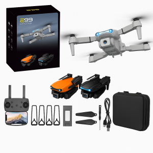 Drone plegable con cámara 4K HD y estabilizador de vuelo, dron profesional con control remoto, transmisión WiFi en tiempo real, modo sin cabeza, retorno automático y estuche rígido de transporte, ideal para fotografía aérea, Mayoreo E99