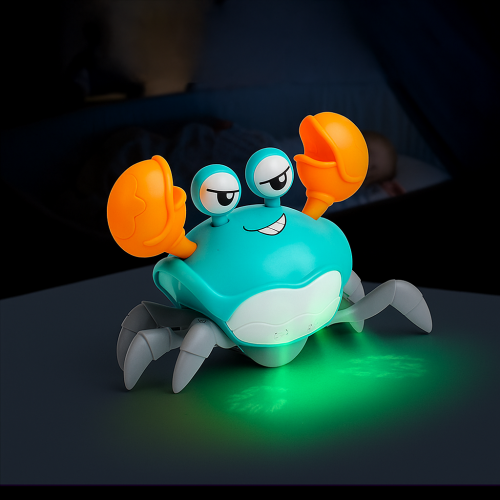 Cangrejo Eléctrico Interactivo con Sensor de Sonido y Luces LED, Juguete Musical que Camina, Baila y Huyea Automáticamente, Diversión Educativa para Bebés y Niños Pequeños, Mayoreo OY56