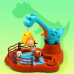Juego de mesa infantil dinosaurio con grúa atrapadora, juguete educativo y divertido para niños, incluye figuras de animales, ideal para desarrollar coordinación y juego en familia *18.5*18.5*24.5cm* Mayoreo TOY715