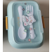 Loncheras Infantiles con Cubiertos Integrados – Set de 3 Diseños Tiernos y Coloridos para Niños, Mayoreo YD015