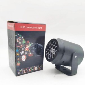 Proyector LED de luces navideñas con diseños decorativos, lámpara de proyección para interiores y exteriores, ideal para fiestas, Navidad, Halloween y celebraciones especiales, Mayoreo ZE-1529 