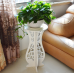 Base Decorativa para Macetas de Madera Blanca – Soporte Elegante para Plantas o Jarrones Estilo Vintage, mayoreo YZ25011915 