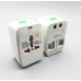 Adaptador universal de corriente para viaje con protector de sobrecarga y entrada internacional , mayoreo 81207