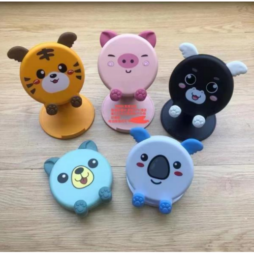 Soporte de celular con diseño animales ajustable para escritorio – ideal para ver videos o videollamadas, mayoreo 81206
