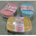 lonchera de plástico con compartimentos, tapa hermética y diseño pastel – ideal para lunch escolar o de oficina mayoreo 81202