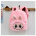 Mochila de felpa infantil con diseño de labubu, suave y ligera, colores surtidos para niña, mayoreo 0740 