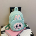 Mochila de felpa infantil con diseño de labubu, suave y ligera, colores surtidos para niña, mayoreo 0740 