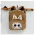 Mochila de felpa infantil con diseño de labubu, suave y ligera, colores surtidos para niña, mayoreo 0740 