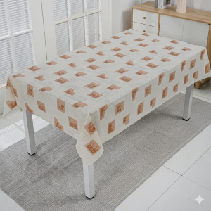 Mantel rectangular moderno impermeable de poliéster blanco 1.37 m*20m. Por Mayoreo 34126-9