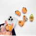 Pop sockets capibara kawaii con divertidos diseños de capibara – soporte y agarre para celular, mayoreo 0664 