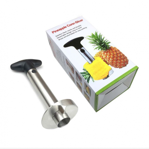Pelador de Piña Profesional Acero Inoxidable 2025 – Corta, Descorazona y Rebana en Espiral en Segundos, Hoja Ultra Afilada de Grado Alimentario, Mango Ergonómico Antideslizante, Fácil de Limpiar y Apto Lavavajillas, Mayoreo 6407