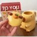Taza de cerámica Kapibara con tapa y caja de regalo, diseño 3D lindo y original, ideal para café o té, mayoreo 0701