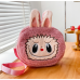 Bolsa de peluche labubu y diseño de carita tierna, bandolera ajustable, varios colores, mayoreo 0738