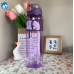 Botella deportiva de agua 800 ml con diseño de capybara, tapa a presión y correa, ideal para niños, adultos y uso diario, Mayoreo 6115
