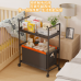 Carrito Organizador Multifuncional con Ruedas, Estantería de 2 Niveles con Caja Extraíble para Oficina, Cocina o Hogar, Mayoreo P-11523 