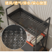Carrito Organizador Multifuncional con Ruedas, Estantería de 2 Niveles con Caja Extraíble para Oficina, Cocina o Hogar, Mayoreo P-11523 