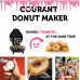 Máquina eléctrica para hacer donas mini donuts, plancha antiadherente doble con capacidad para 7 piezas, cocción uniforme de doble cara, ideal para repostería casera, desayunos y fiestas, Mayoreo 882662