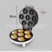 Máquina eléctrica para hacer donas mini donuts, plancha antiadherente doble con capacidad para 7 piezas, cocción uniforme de doble cara, ideal para repostería casera, desayunos y fiestas, Mayoreo 882662