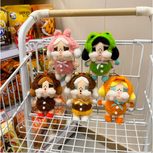 Muñecos colgantes de peluche kawaii edición especial, diseño tierno con disfraces variados de animales, ideales para mochilas, llaveros, decoración de bolsas, regalo perfecto para niñas, Mayoreo W-FMRW5235
