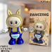Muñeco interactivo bailarín con luces y música modelo Labubu, Juguete eléctrico a pilas que baila, canta y mueve los brazos, ideal para niños y regalo divertido, Mayoreo AD017373