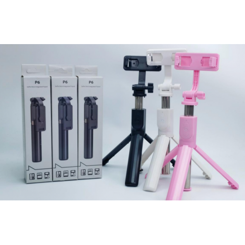 Selfie stick multifuncional con trípode integrado y control remoto Bluetooth. Compatible con la mayoría de smartphones, ideal para selfies, transmisiones en vivo, videollamadas y grabaciones, Mayoreo ZPG-6533 
