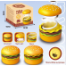 Lámpara de mesa LED con diseño de hamburguesa creativa, luz nocturna recargable USB, decoración divertida para escritorio, regalo original para niños y adultos, Mayoreo FM-000050